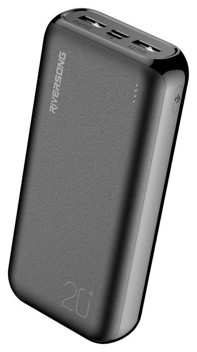 RiverSong Vision 20SE 20 000 mAh Power Bank, Noir